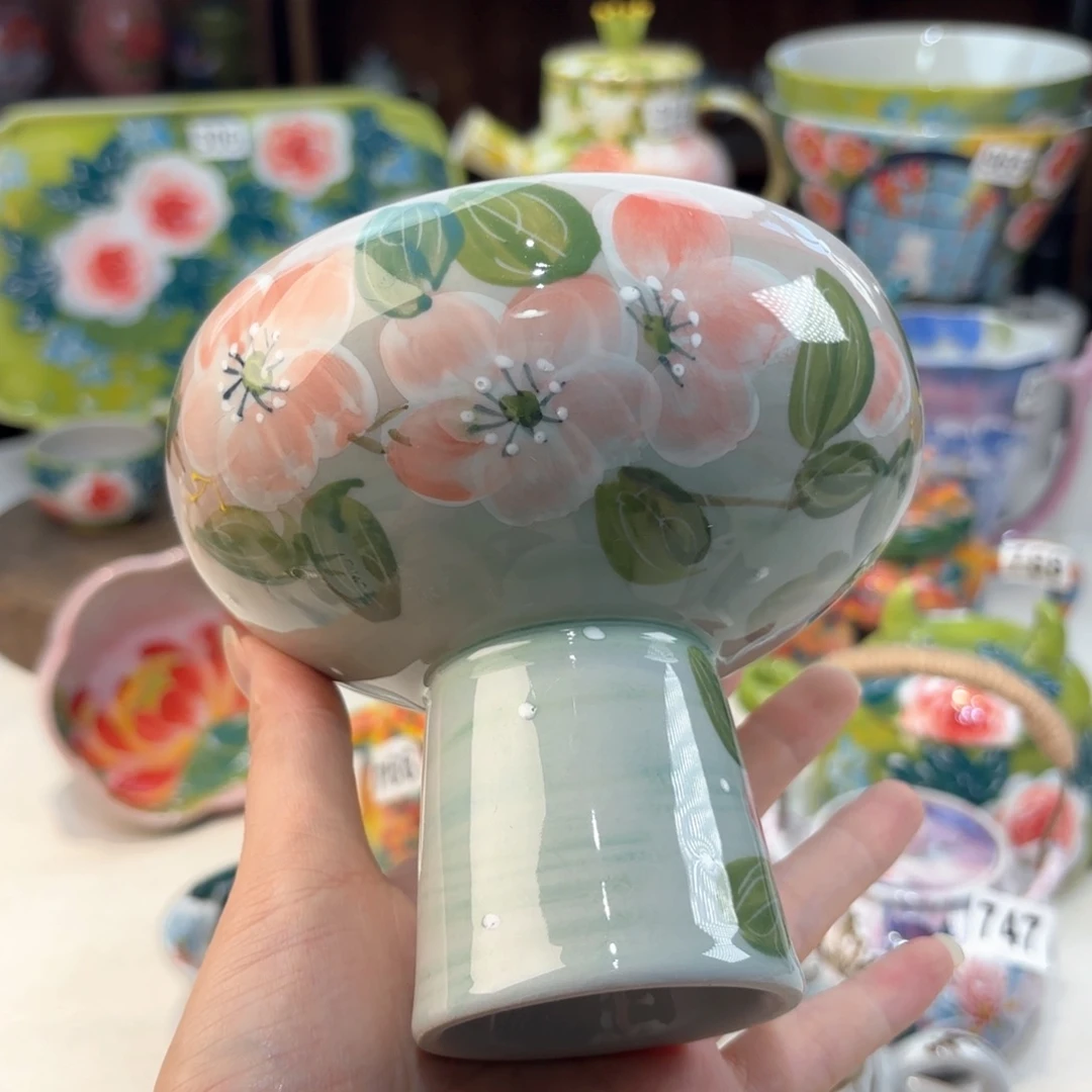 景德镇手绘高温釉下彩陶瓷茶具