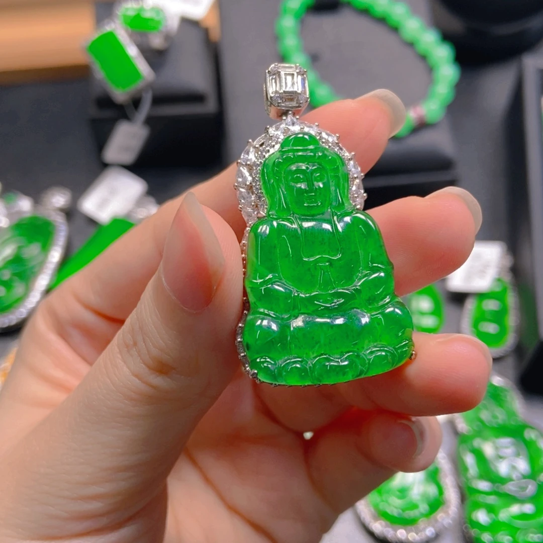 翡翠未镶嵌吊坠(不含链)