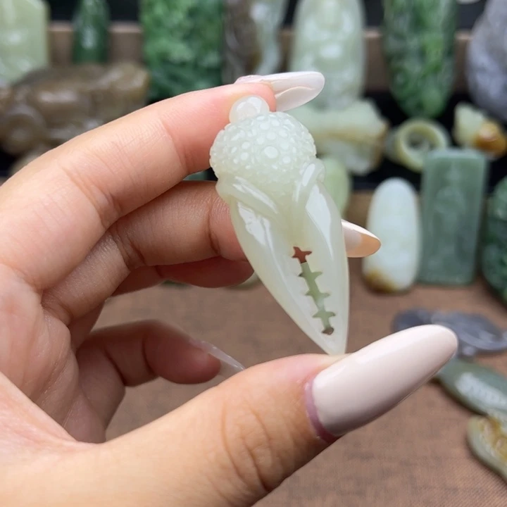 和田玉未镶嵌挂件