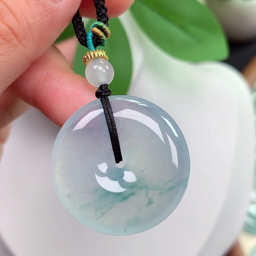 颈饰未镶嵌翡翠平安扣29x6.1mm