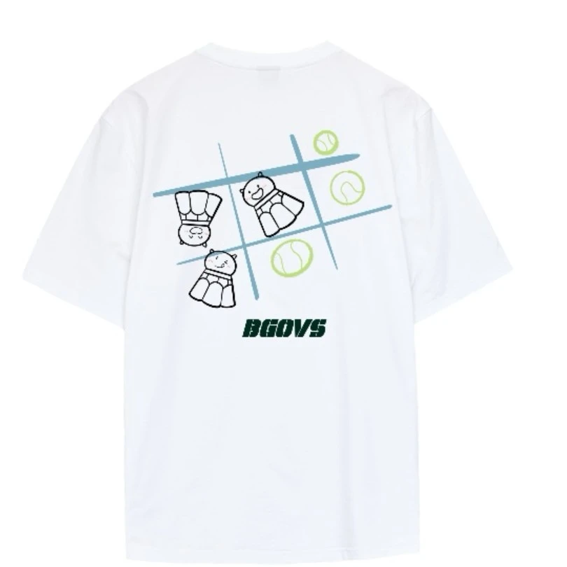 BGOVS韩国2025春夏新品羽毛球服男女同款速干运动吸汗短袖正品