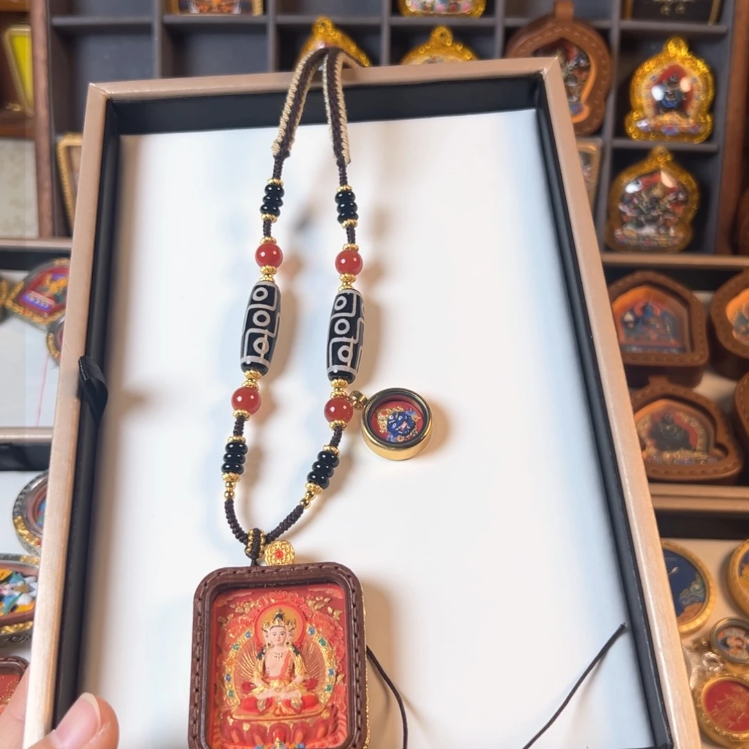 吊坠刚*装裱画立体擦擦大日➕大威德