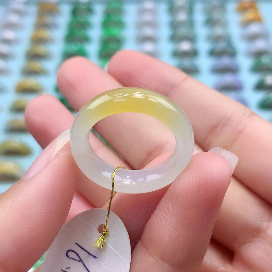 未镶嵌戒指翡翠1617圈