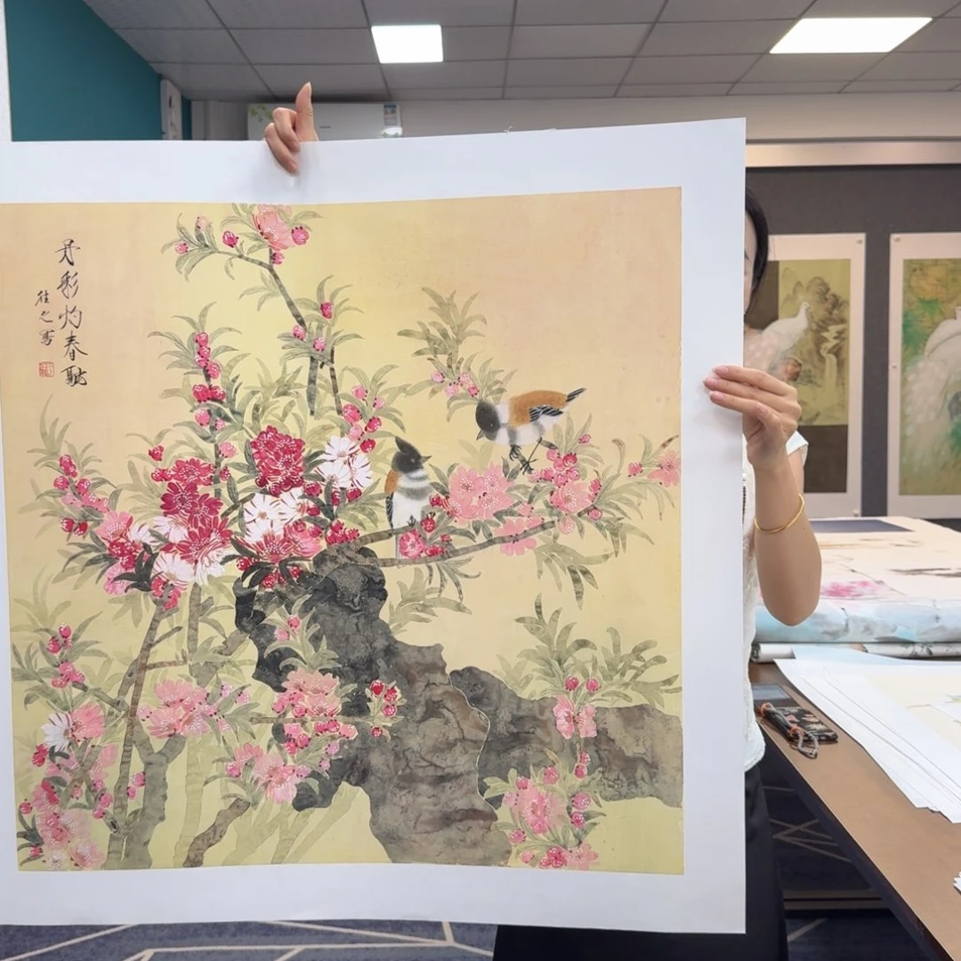 国画国画作品山水花鸟