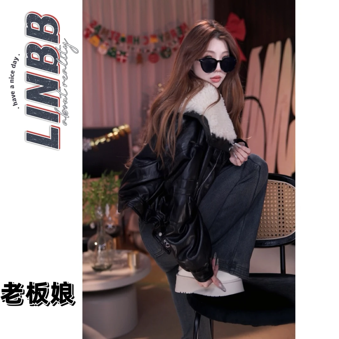 林北鼻-【老板娘】韩代东大门白鸭绒羽绒服外套