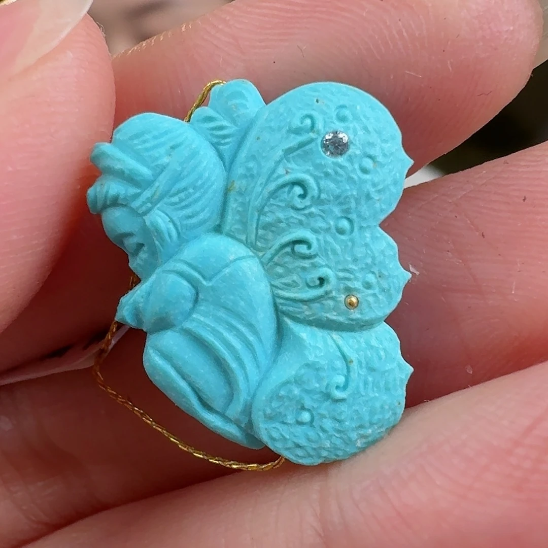 绿松石珠宝奇石未镶嵌