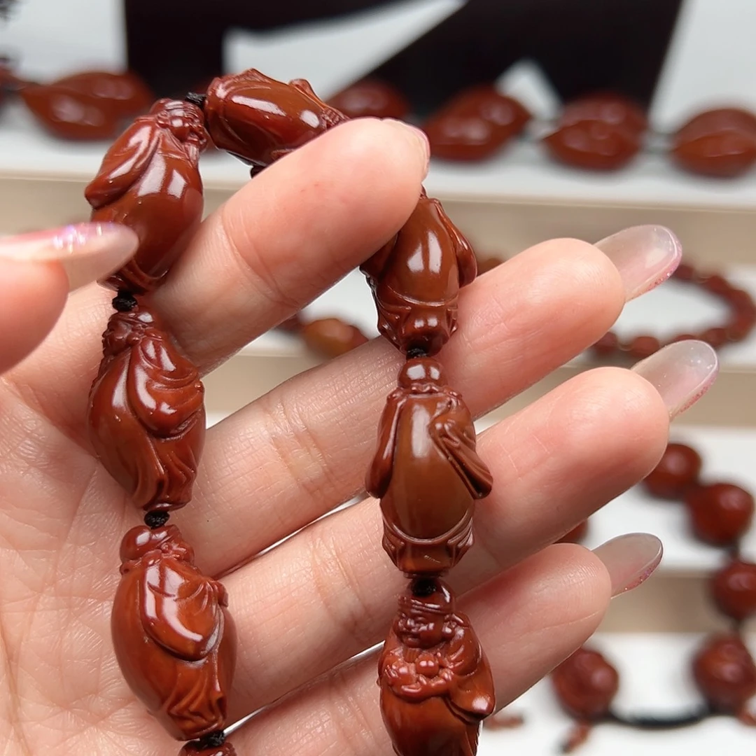 橄榄核手串财神手串