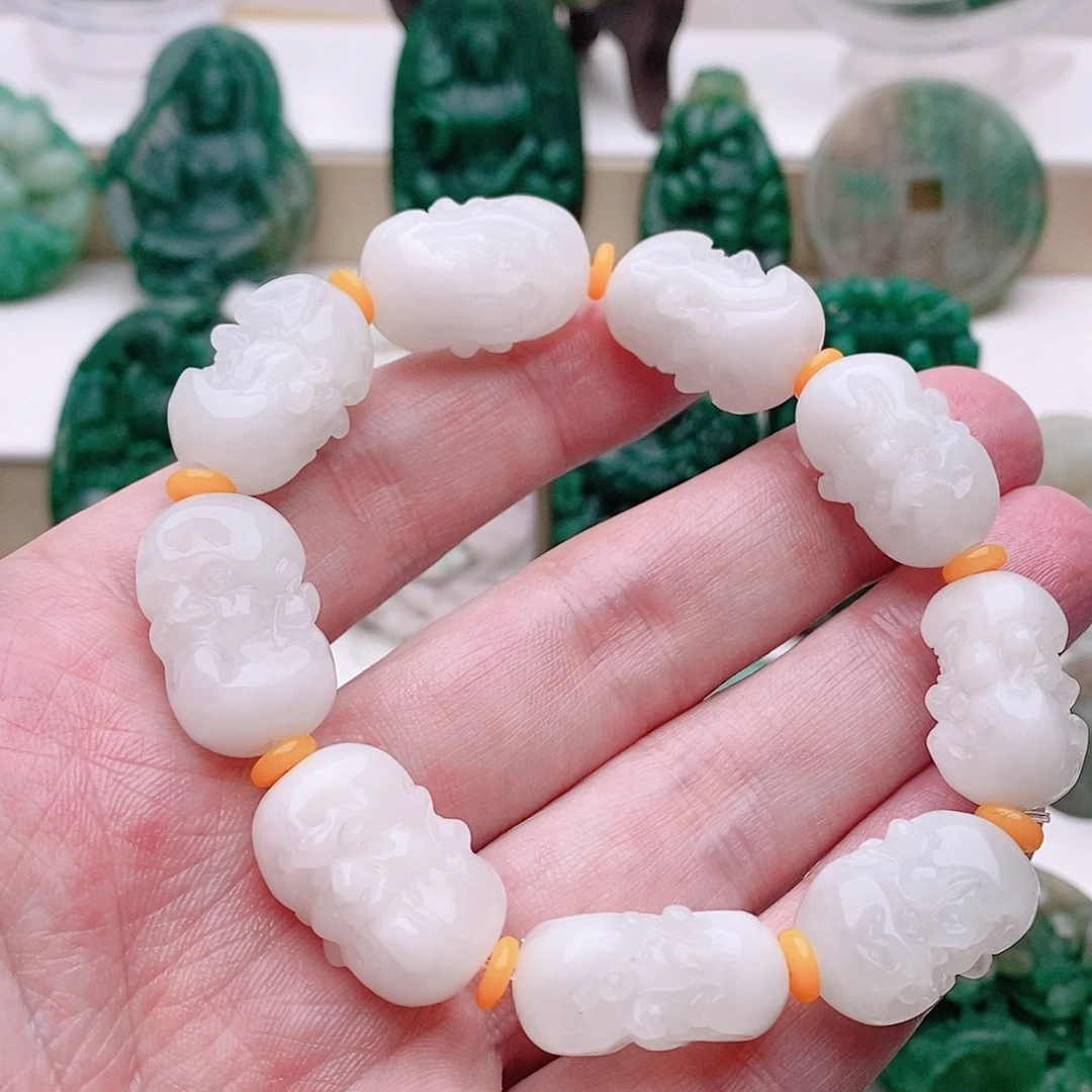 独山玉未镶嵌手串