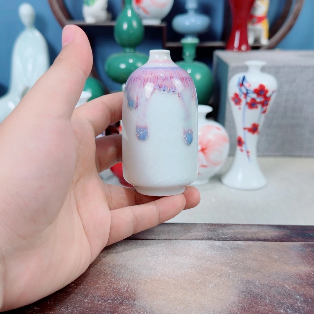 陶瓷手工小花器摆件