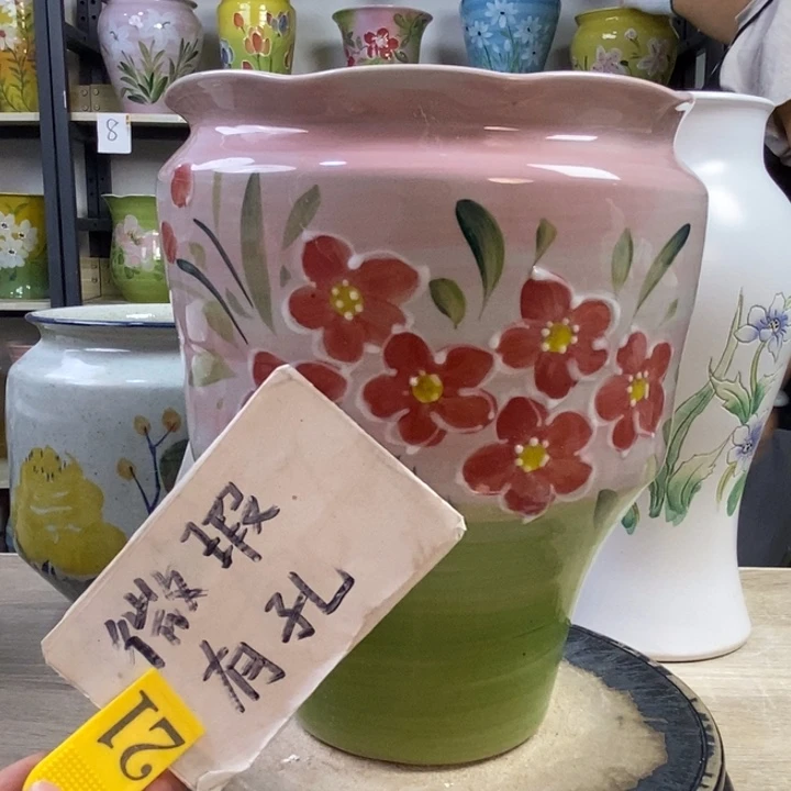 景德镇高温陶瓷花盆