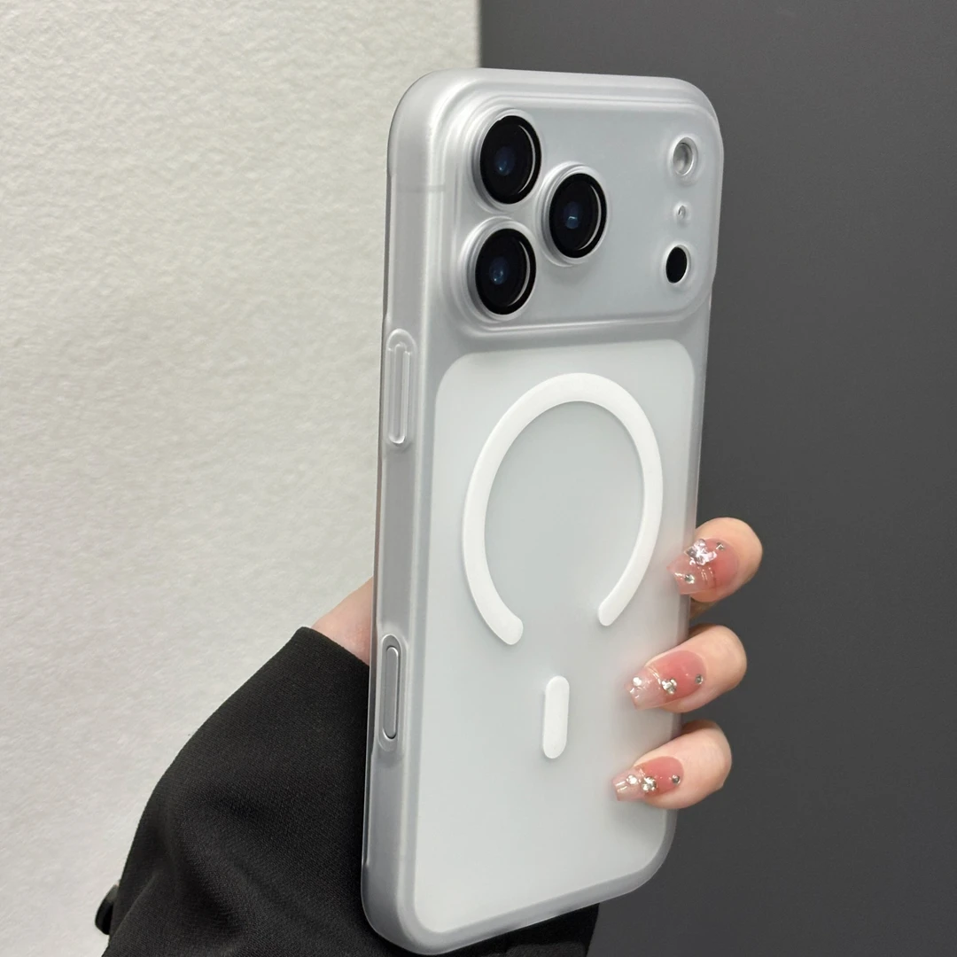 磁吸冰雾适用苹果17promax手机壳镜头全包iphone17肤感磨砂17防摔