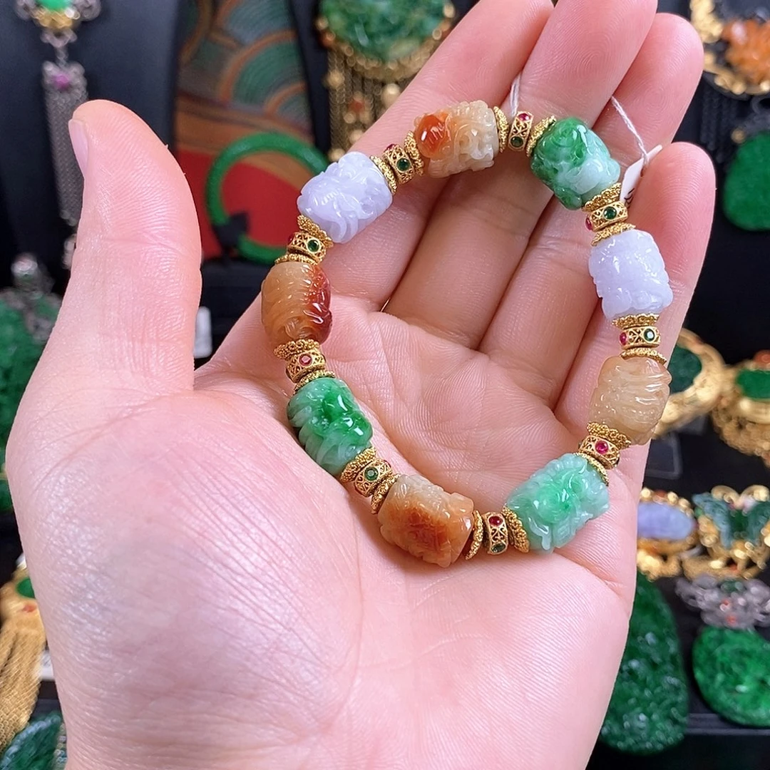 翡翠未镶嵌手链手链