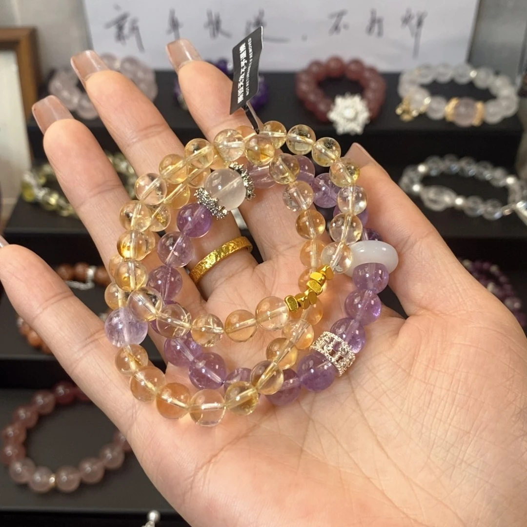 水晶手链合金水晶