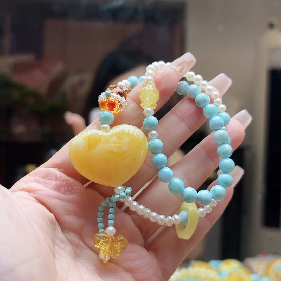 未镶嵌琥珀手链琥珀