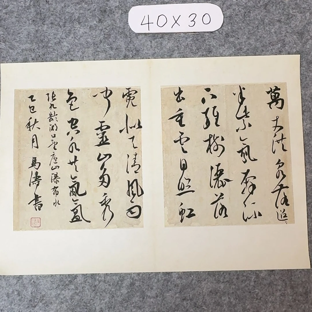 书法中书马涛40×30