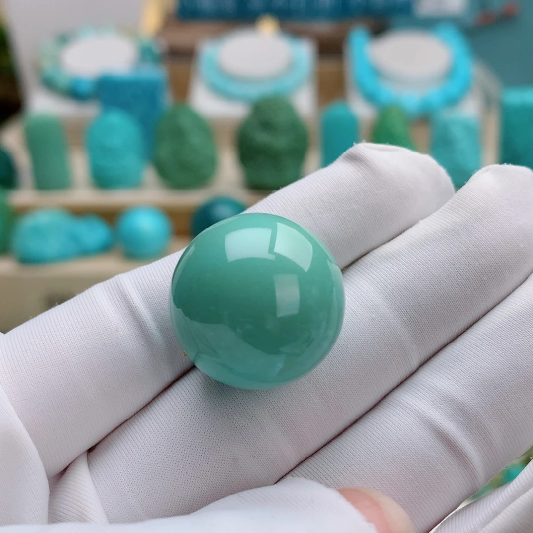 绿松石未镶嵌挂件