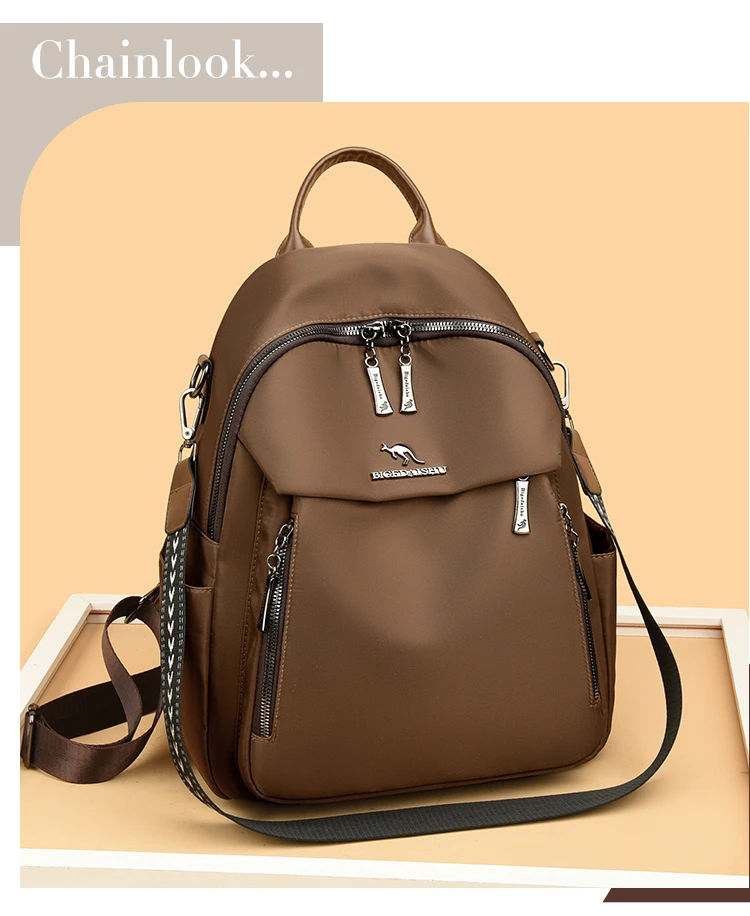 【BIGEDAISHU正品】韩版大容量时尚百搭多功能潮流休闲双肩包B076