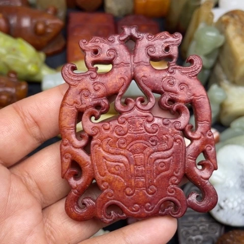 和田玉未镶嵌颈饰79