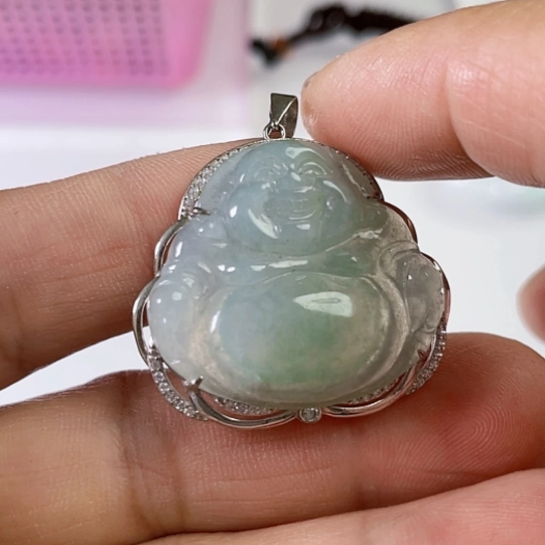 【闪购商品】翡翠颈饰未镶嵌天然翡翠吊坠