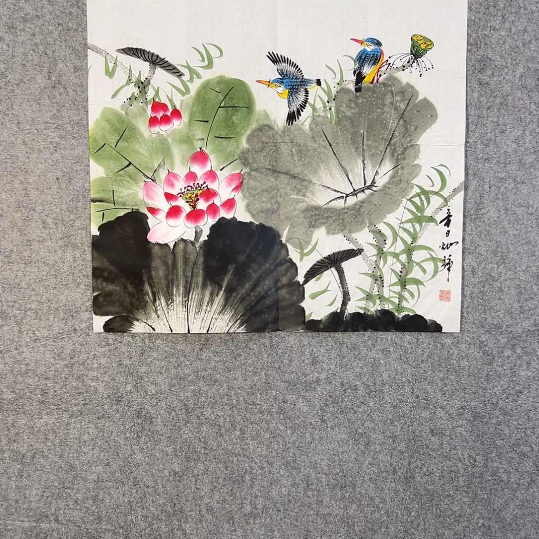 国画435 牡丹等植物生长于这里生长