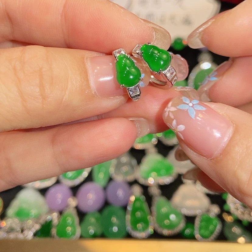 【闪购商品】未镶嵌翡翠耳饰天然翡翠