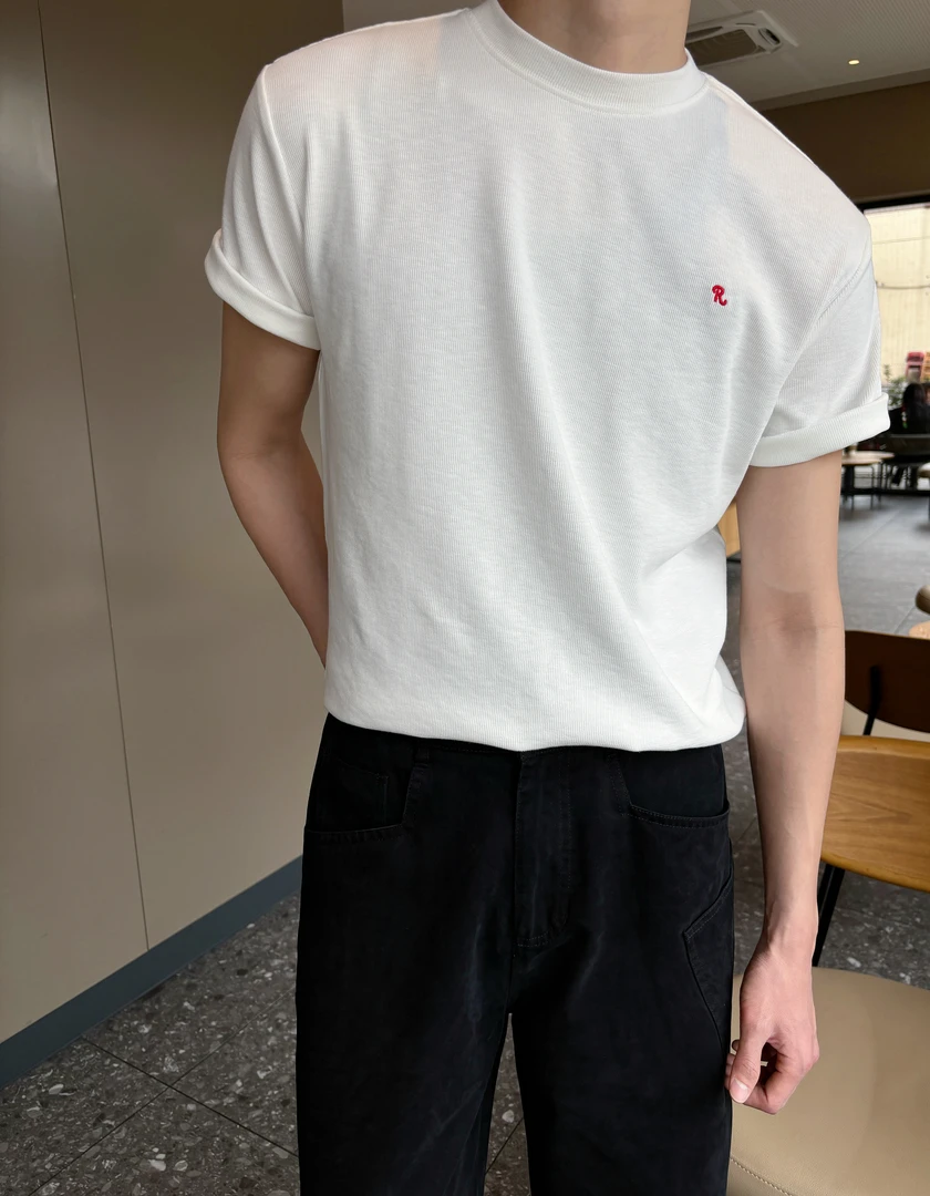 TAIYANG 25SS春夏【老钱风 优可丝】柔软亲肤棉混纺微宽松圆领短袖