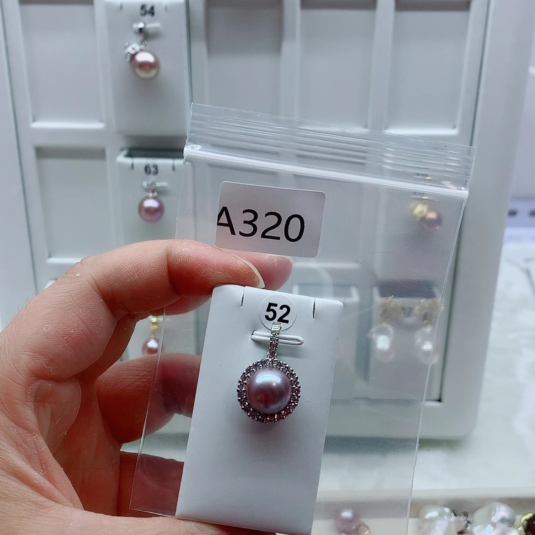 淡水珍珠吊坠(不含链)合金