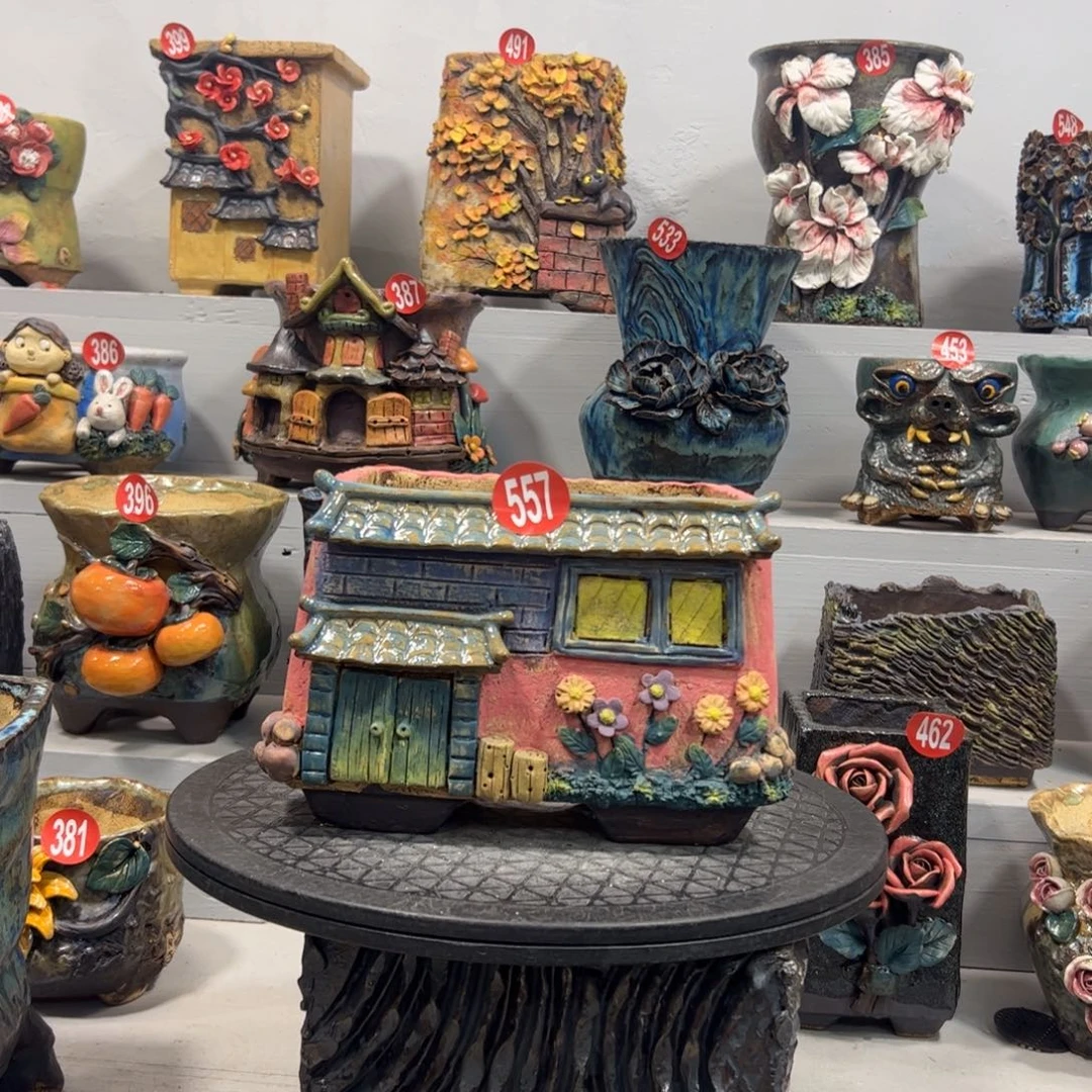 微瑕557 号陶然花器手工花盆