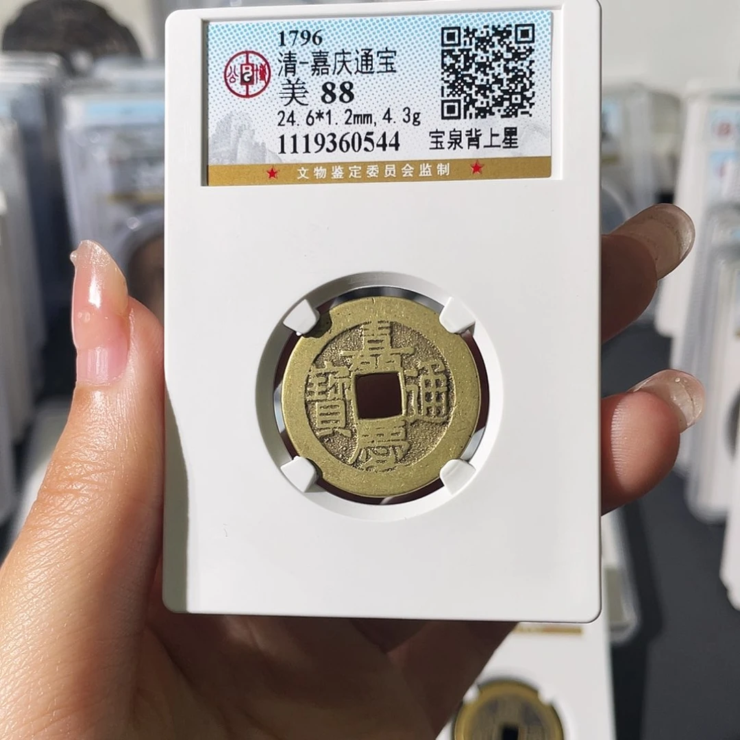 铜小莲精选，嘉庆背星评级编码0544