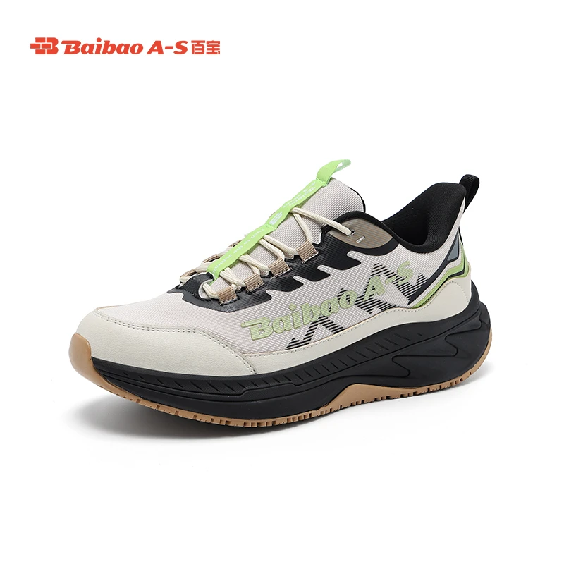 百宝男士休闲鞋户外登山透气运动跑步男轻便减震止滑ZH61131027