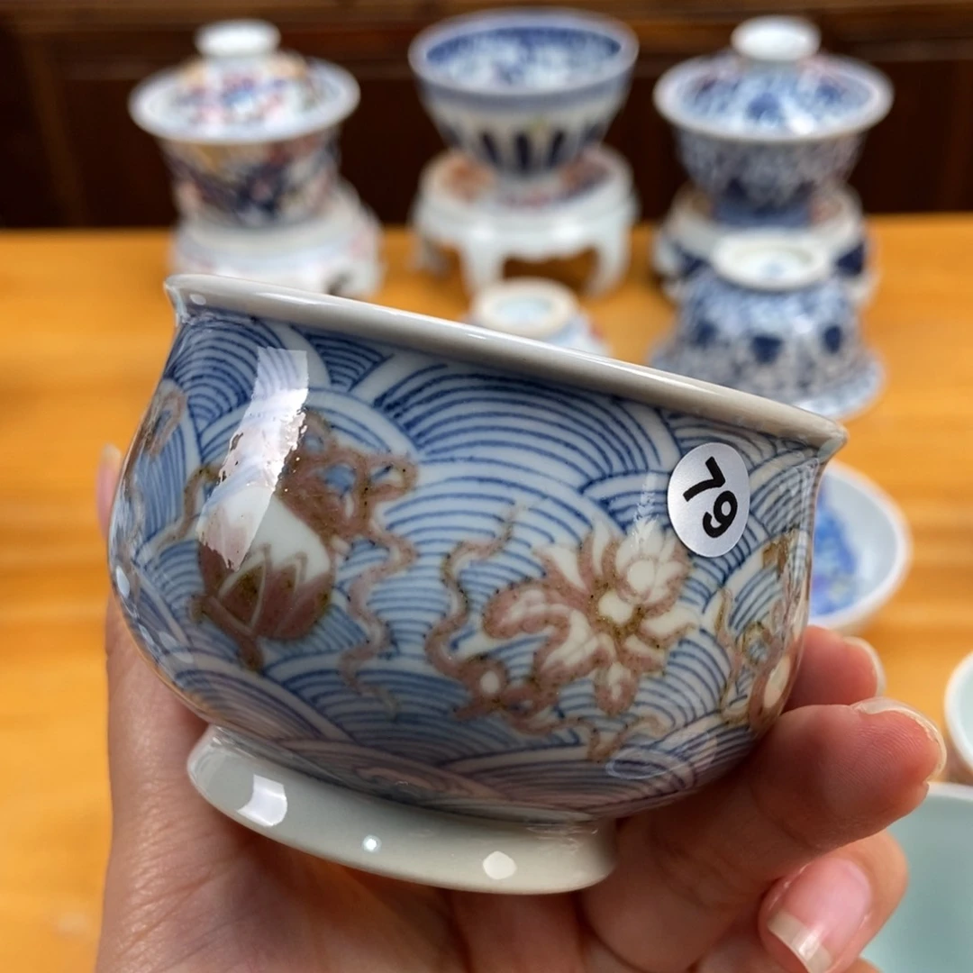 手绘现代茶具非古董