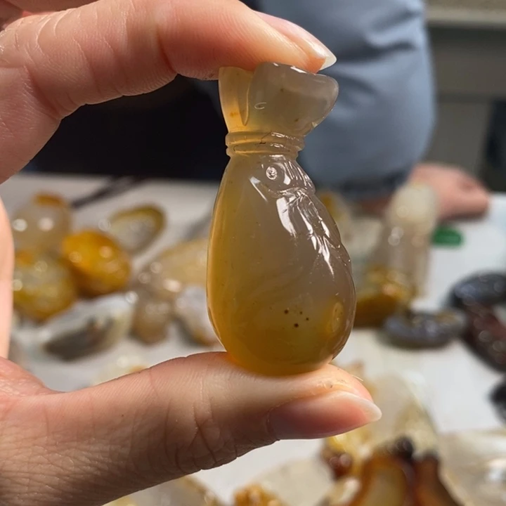 玛瑙/玉髓吊坠(不含链)未镶嵌