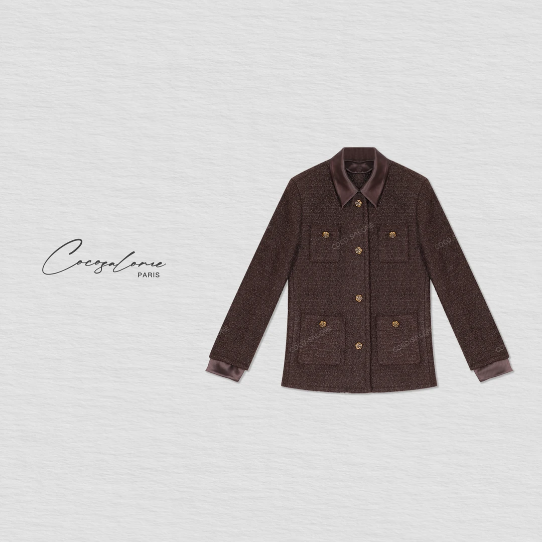 韩彬彬"莫斯科"进口毛小香风品质女装琥珀流光高级感外套2011-2