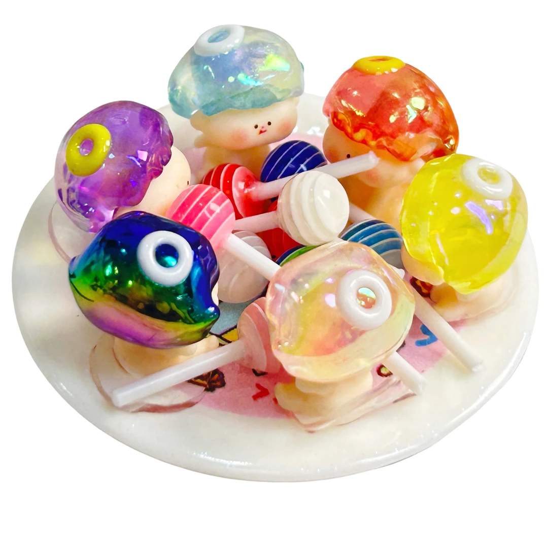 超迷你小鼻嘎天使李四树脂超好看桌面车载中控台摆件