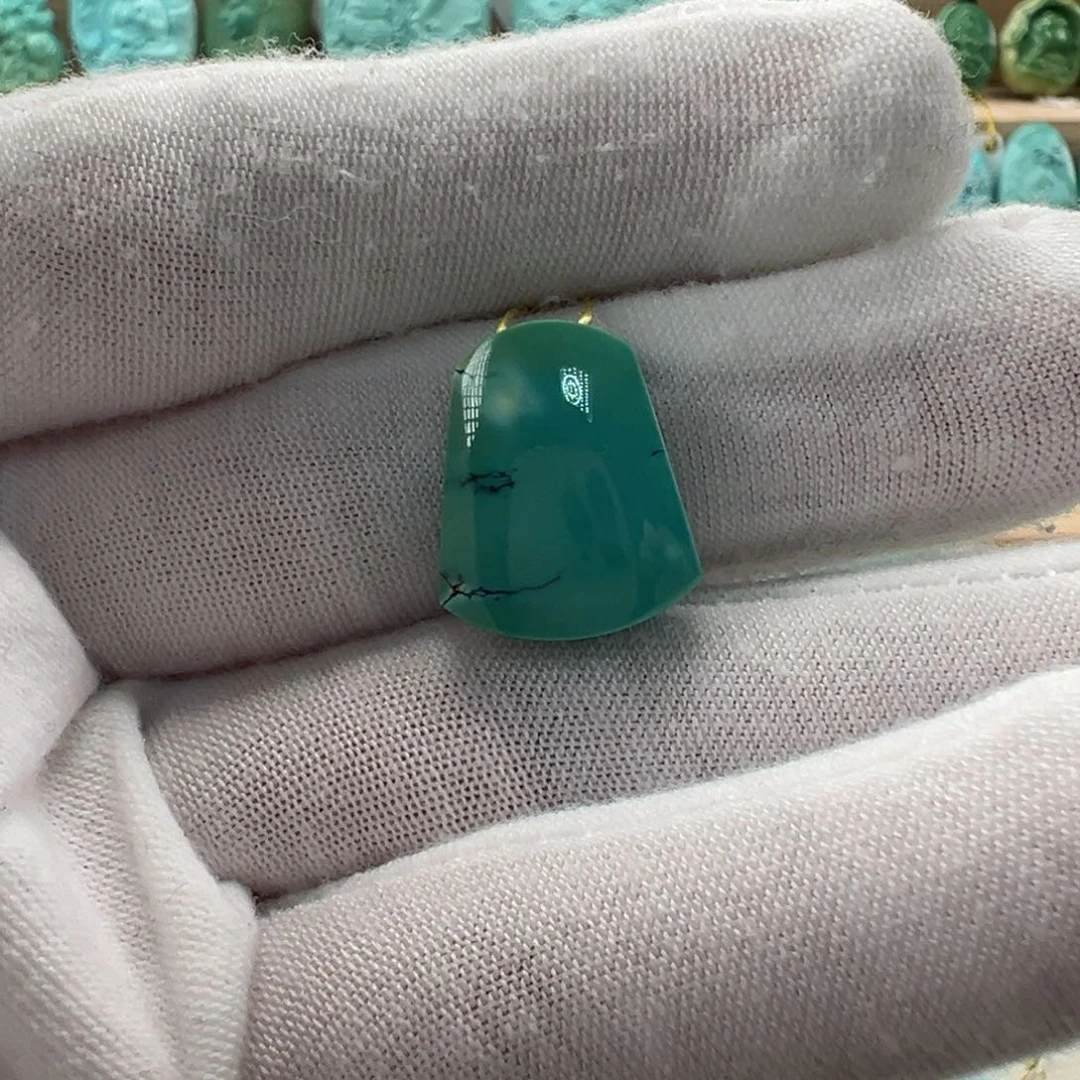 未镶嵌绿松石无事牌 14.3mm