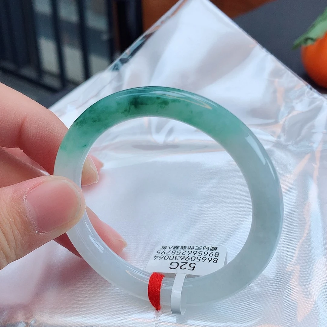 翡翠手镯未镶嵌天然缅甸翡翠A货手镯