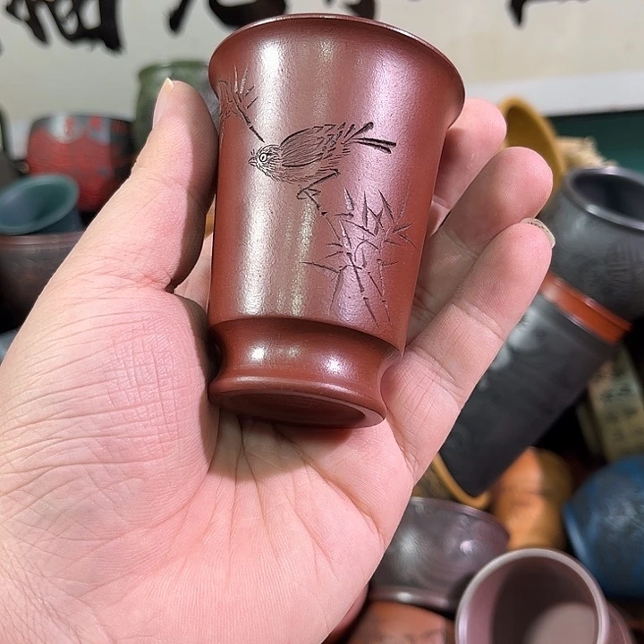 茶杯紫砂全手工紫砂主人杯