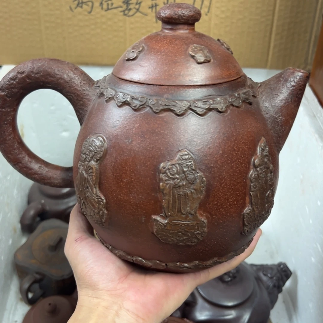 紫砂茶壶宜兴原矿紫砂壶1800毫升容量