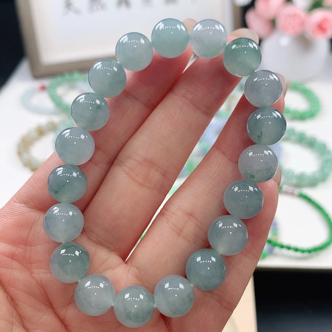 未镶嵌手链翡翠手链10mm