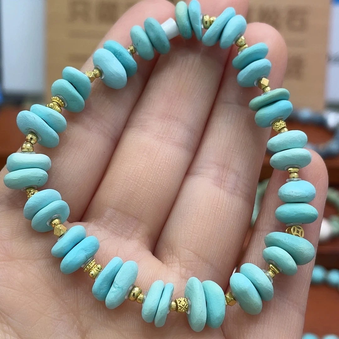 绿松石18K金镶嵌珠宝奇石