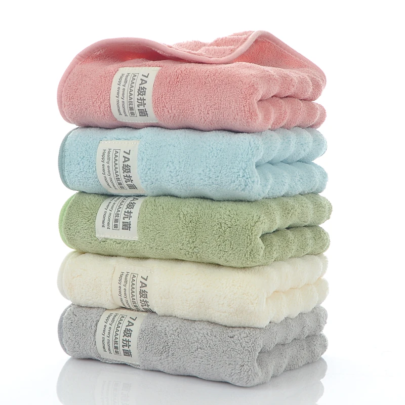 5条装-7A抗菌毛巾泡泡绒超柔软家用加厚吸水毛巾