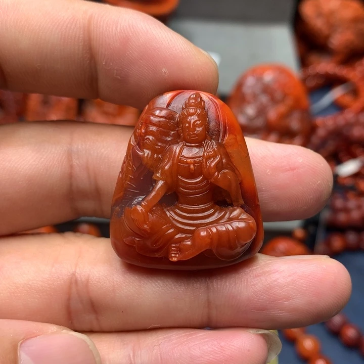 南红玛瑙未镶嵌吊坠(不含链)