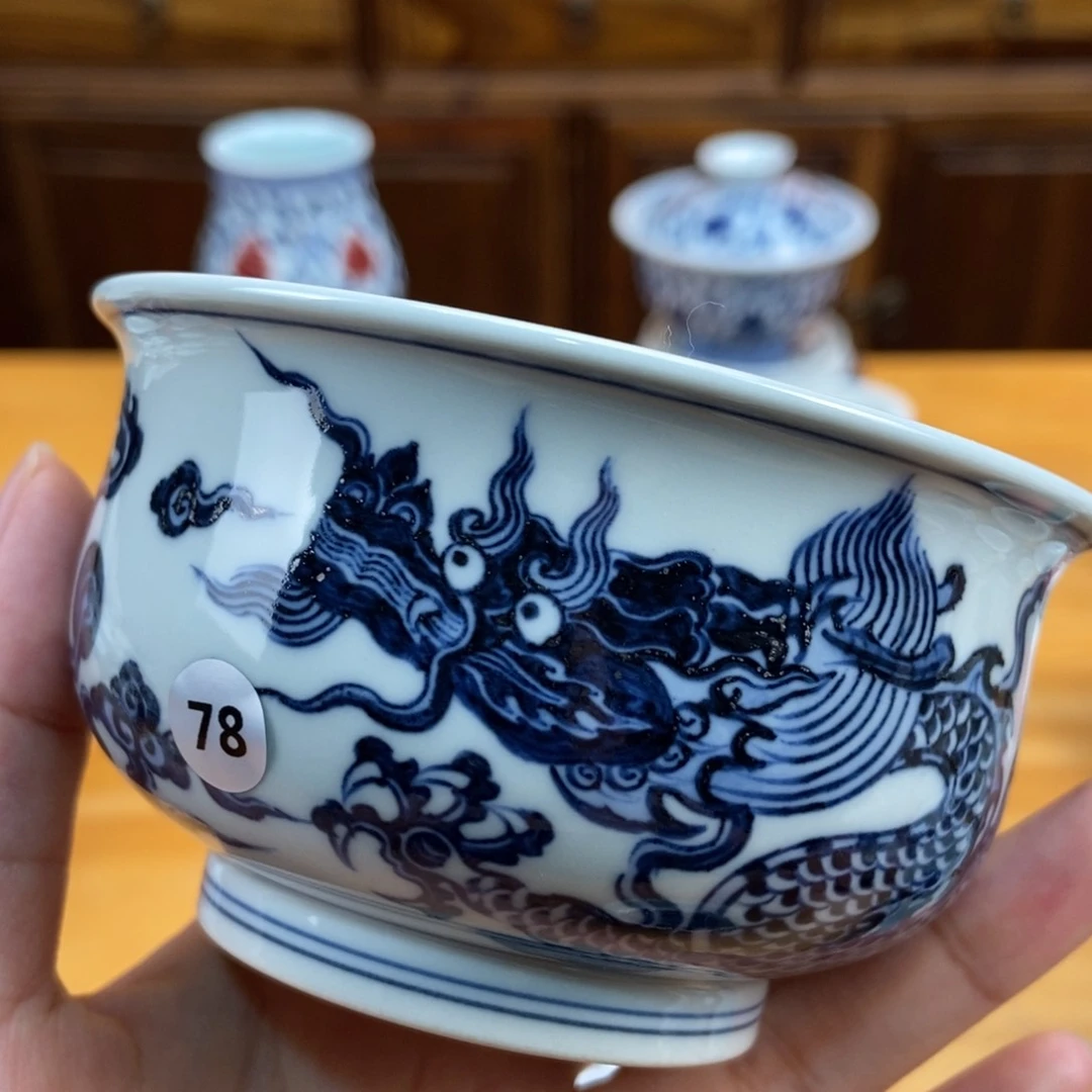 景德镇手绘现代茶具，非古董