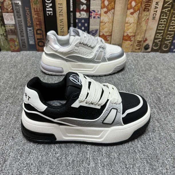 春秋新款厚底增高男士运动休闲鞋时尚潮流百搭男鞋舒适爆款板鞋男