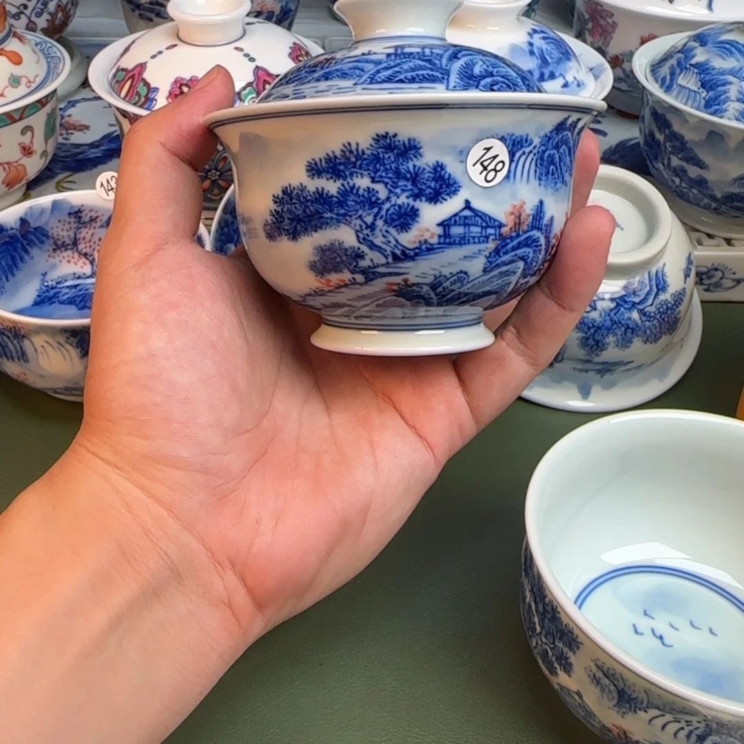 彦祖纯手工手绘茶具148