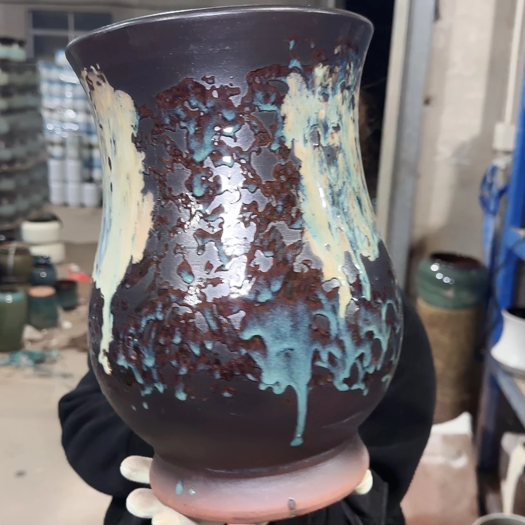 紫砂花盆高30口20