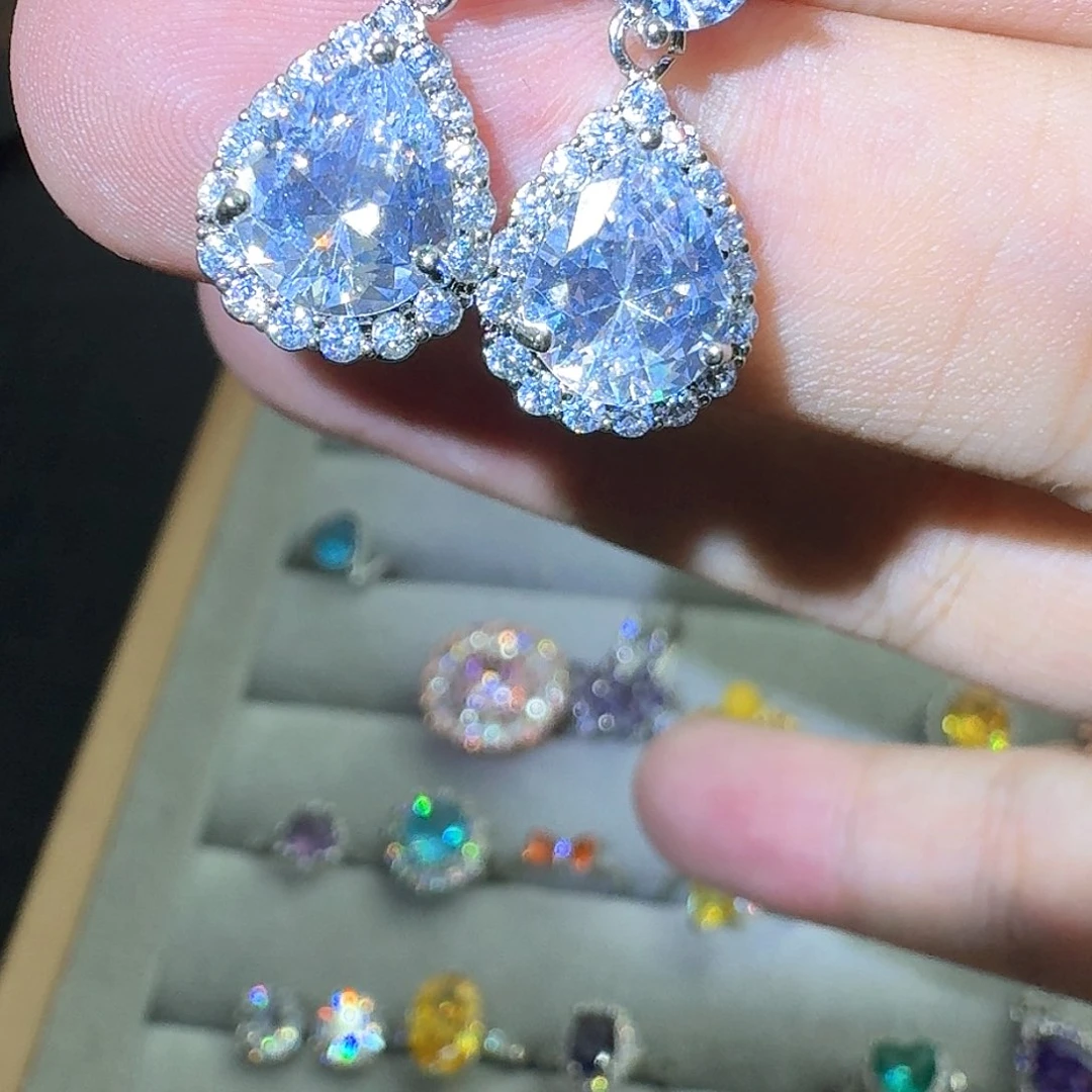 托帕石戒指银S925镶嵌