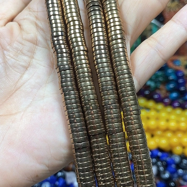 玛瑙/玉髓未镶嵌珠宝半成品黑胆石卡8*2nm（2条）