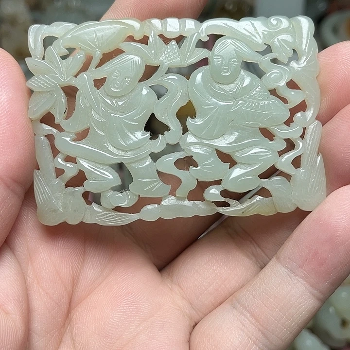 和田玉未镶嵌挂件