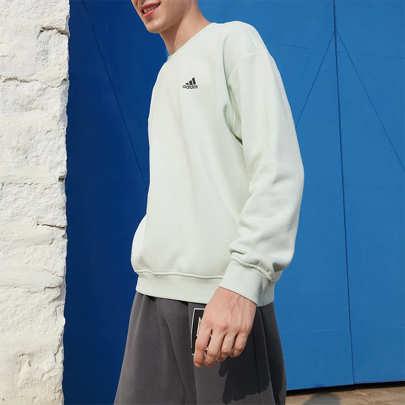 Adidas/阿迪达斯~ LABEL 男女同款长袖圆领卫衣套头衫 IB2714